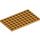 LEGO Orange moyen assiette 6 x 10 (3033)