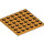 LEGO Naranja medio Placa 6 x 6 (3958)