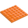 LEGO Medium Orange Plate 6 x 6 (3958)