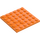 LEGO Medium Orange Plate 6 x 6 (3958)