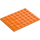 LEGO Medium oranje Plaat 6 x 8 (3036)