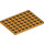LEGO Medium Orange Plate 6 x 8 (3036)