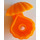 LEGO Orange moyen Shell bord intérieur sans arrondi (30218)