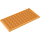 LEGO Medium Orange Tile 6 x 12 with Studs on 3 Edges (6178)