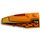 LEGO Medium Orange Wedge 2 x 6 Double Left with Decoration from set 4584 (41748 / 42350)