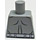 LEGO Medium Stone Gray Arctic Batman Torso without Arms (973)