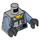 LEGO Medium Stone Gray Army Gunner Shark Minifig Torso (973 / 76382)