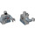 LEGO Medium Stone Gray AT-AT Driver with Sand Blue Legs (Angry) Minifig Torso (973 / 76382)