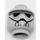 LEGO Medium Stone Gray AT-DP Pilot Minifigure Head (Recessed Solid Stud) (19750 / 25897)