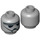 LEGO Medium Stone Gray AT-DP Pilot Minifigure Head (Recessed Solid Stud) (19750 / 25897)