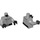 LEGO Medium Stone Gray AT-ST Driver with Goggles and Plain Legs Minifig Torso (973 / 76382)