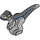 LEGO Mittleres Steingrau Baby Raptor mit Blau Line (37829 / 65436)