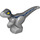 LEGO Mittleres Steingrau Baby Raptor mit Blau Line (37829 / 65436)