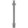 LEGO Gris piedra medio Barra 7.6 con Stop con extremo redondeado (2714)