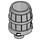 LEGO Medium Stone Gray Barrel 2 x 2 x 1.7 (2489 / 26170)