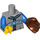 LEGO Medium Stone Gray Baseball Fielder Torso (973 / 12896)