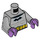 LEGO Medium Stone Gray Batman, 1939 Minifig Torso (973 / 76382)