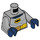 LEGO Mittleres Steingrau Batman - Classic TV Series Minifig Torso (973 / 76382)