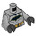 LEGO Medium Stone Gray Batman Torso with Gold Belt and Black Logo with Gold Outline (973 / 76382)