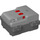 LEGO Medium Steengrijs Battery Doos, 9V, Powered Omhoog met geschroefd batterijdeksel (85825)