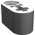 LEGO Medium Stone Gray Beam 2 with Axle Hole and Pin Hole (40147 / 74695)