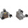 LEGO Medium Stone Gray Blacksmith Torso With Brown Leather Apron (973 / 76382)