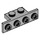 LEGO Mittleres Steingrau Halterung 1 x 2 - 1 x 4 mit abgerundeten Ecken (2436 / 10201)