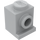 LEGO Mittleres Steingrau Backstein 1 x 1 mit Scheinwerfer (4070 / 30069)