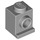 LEGO Medium Stone Gray Brick 1 x 1 with Headlight and No Slot (4070 / 30069)