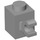 LEGO Medium Stone Gray Brick 1 x 1 with Horizontal Clip (60476 / 65459)