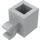LEGO Mittleres Steingrau Backstein 1 x 1 mit Horizontaler Clip (60476 / 65459)