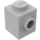 LEGO Mittleres Steingrau Backstein 1 x 1 mit Stud auf Eins Seite (87087)