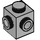 LEGO Medium Stone Gray Brick 1 x 1 with Two Studs on Adjacent Sides (26604)