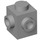 LEGO Gris pierre moyen Brique 1 x 1 avec Deux Goujons sur Adjacent Sides (26604)
