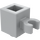 LEGO Gris pierre moyen Brique 1 x 1 avec Verticale Agrafe (Clip ouvert en O, goujon creux) (60475 / 65460)