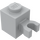 LEGO Mittleres Steingrau Backstein 1 x 1 mit Vertikale Clip (&#039;U&#039;-Clip, fester Bolzen) (30241 / 60475)