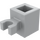 LEGO Medium Stone Gray Brick 1 x 1 with Vertical Clip (&#039;U&#039; Clip, Solid Stud) (30241 / 60475)