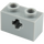 LEGO Medium Stone Gray Brick 1 x 2 with Axle Hole (&#039;+&#039; Opening and Bottom Tube) (31493 / 32064)