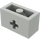 LEGO Mittleres Steingrau Backstein 1 x 2 mit Achse Loch („+“ Öffnung und Unterrohr) (31493 / 32064)