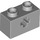 LEGO Medium Stone Gray Brick 1 x 2 with Axle Hole (&#039;+&#039; Opening and Bottom Tube) (31493 / 32064)