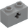 LEGO Medium Stone Gray Brick 1 x 2 with Axle Hole (&#039;X&#039; Opening) (32064)