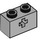 LEGO Medium Stone Gray Brick 1 x 2 with Axle Hole (&#039;X&#039; Opening) (32064)