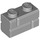 LEGO Mittleres Steingrau Backstein 1 x 2 mit Embossed Bricks (98283)