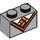 LEGO Medium Steengrijs Steen 1 x 2 met grey jumper met buis aan de onderzijde (3004 / 39709)