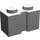 LEGO Gris pierre moyen Brique 1 x 2 avec rainure (4216)