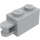 LEGO Medium Stone Gray Brick 1 x 2 with Handle (Inset) (Inset Shaft) (26597)