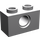 LEGO Gris pierre moyen Brique 1 x 2 avec Trou (3700)