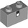 LEGO Medium Stone Gray Brick 1 x 2 with Minecraft Dolphin eye with Bottom Tube (47137 / 103722)