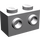 LEGO Mittleres Steingrau Backstein 1 x 2 mit Bolzen auf Eins Seite (11211)