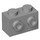 LEGO Mittleres Steingrau Backstein 1 x 2 mit Bolzen auf Gegenüberliegende Seiten (52107)